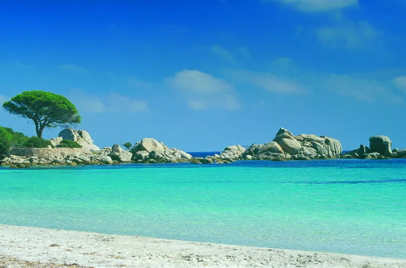 Plaża Tamaricciu niedaleko Porto-Vecchio na południu Korsyki