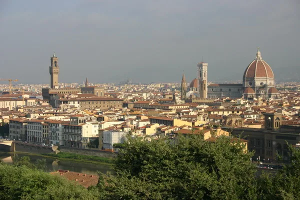 Panorama Florencji ze słynną kopułą Katedry Santa Maria del Fiore