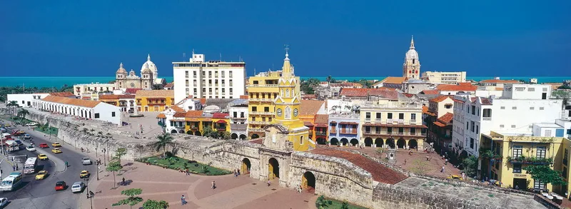Panorama Cartageny de Indias z Wieżą Zegarową (Torre del Reloj)