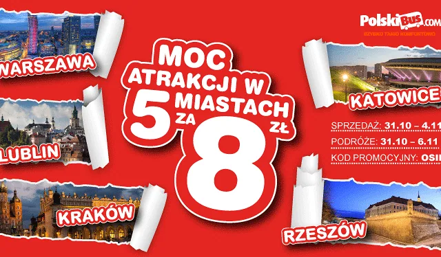 moc atrakcji od PolskiBus.com