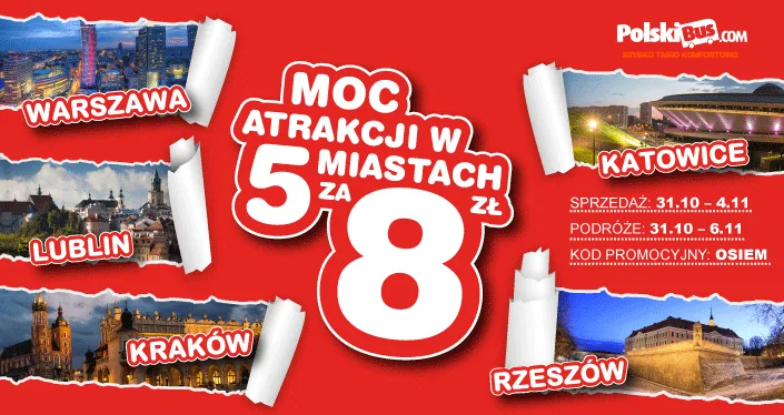 moc atrakcji od PolskiBus.com