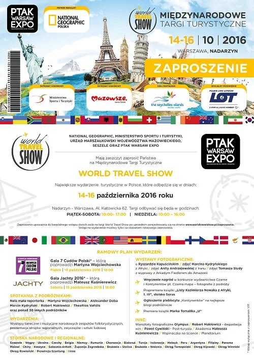zaproszenie world travel show2016 do druku