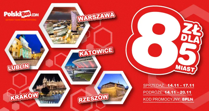 8zł za 5miast-PolskiBus.com