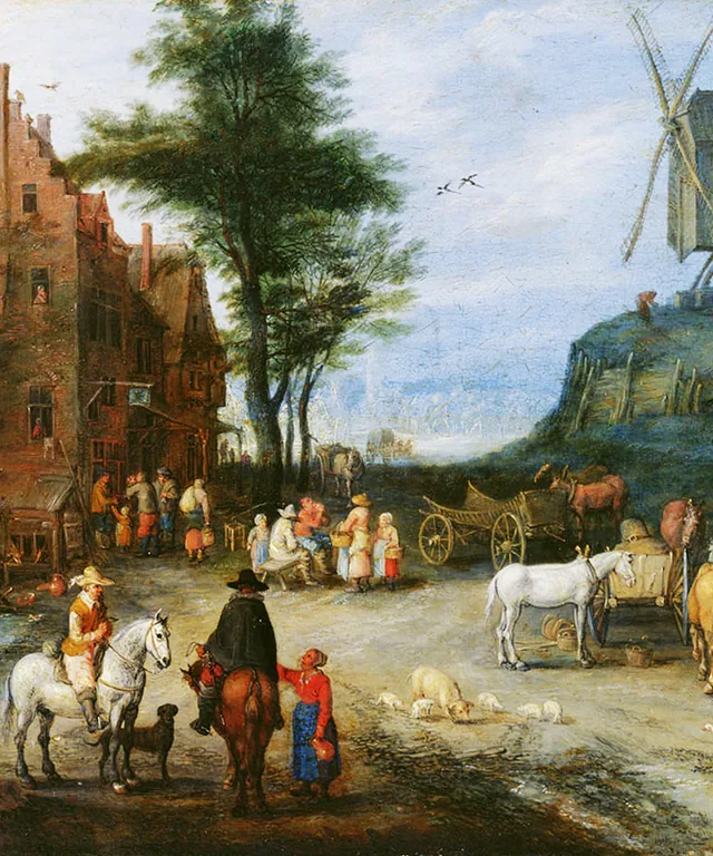 Jan Bruegel wiejska ulica