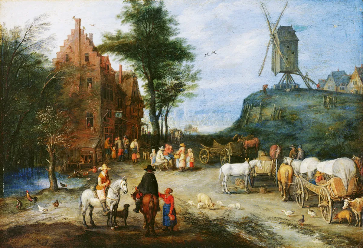 Jan Bruegel wiejska ulica