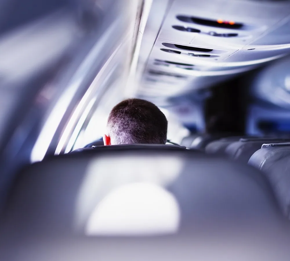 Flying with airplane