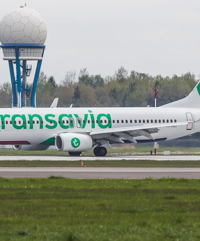 Transavia ladowanie w Katowicach