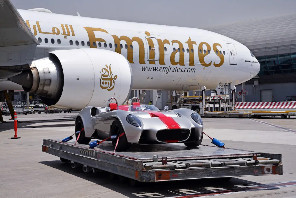 the jannarelly design 1 was transported from dubai by emirates skycargo