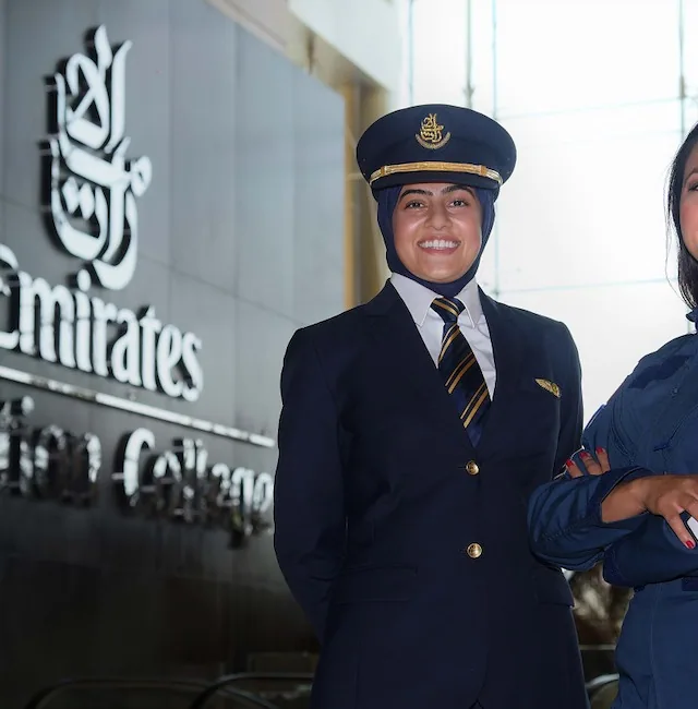 bakhita al muheiri and shaesta waiz at the sim challenge hosted by emirates