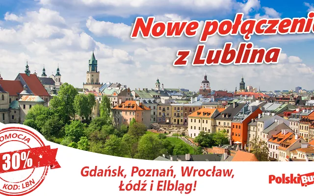 Podróże łączone PolskiBus.com z Lublina
