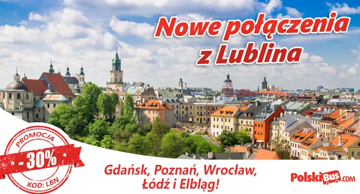 Podróże łączone PolskiBus.com z Lublina