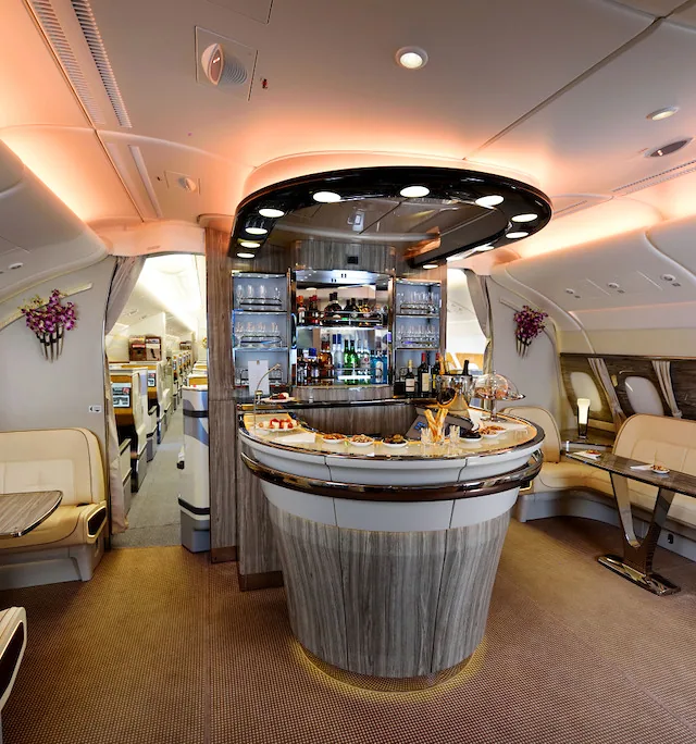 emirates onboard lounge