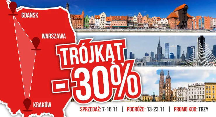 Trójkąt -30 w PolskiBus.com