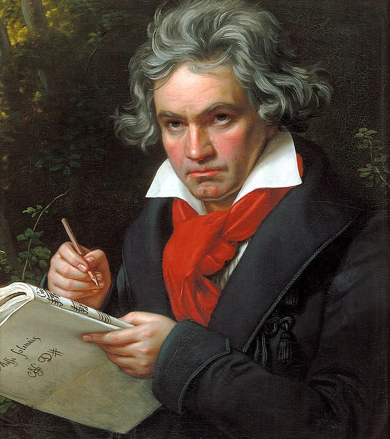 Ludwig van Beethoven w 1820obraz Josepha Karla Stielera