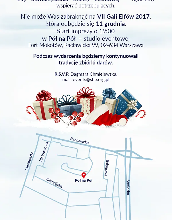 zaproszene swiateczne Elfy-SBE-2017 z mapka