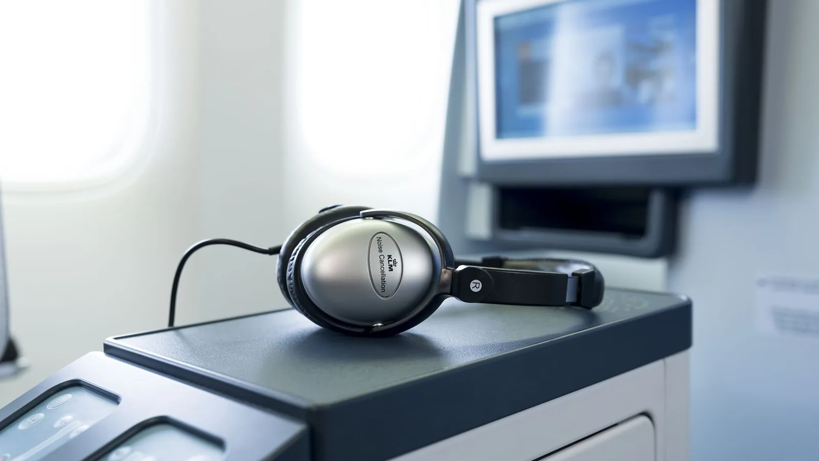zestaw audio-video na pokładzie KLM