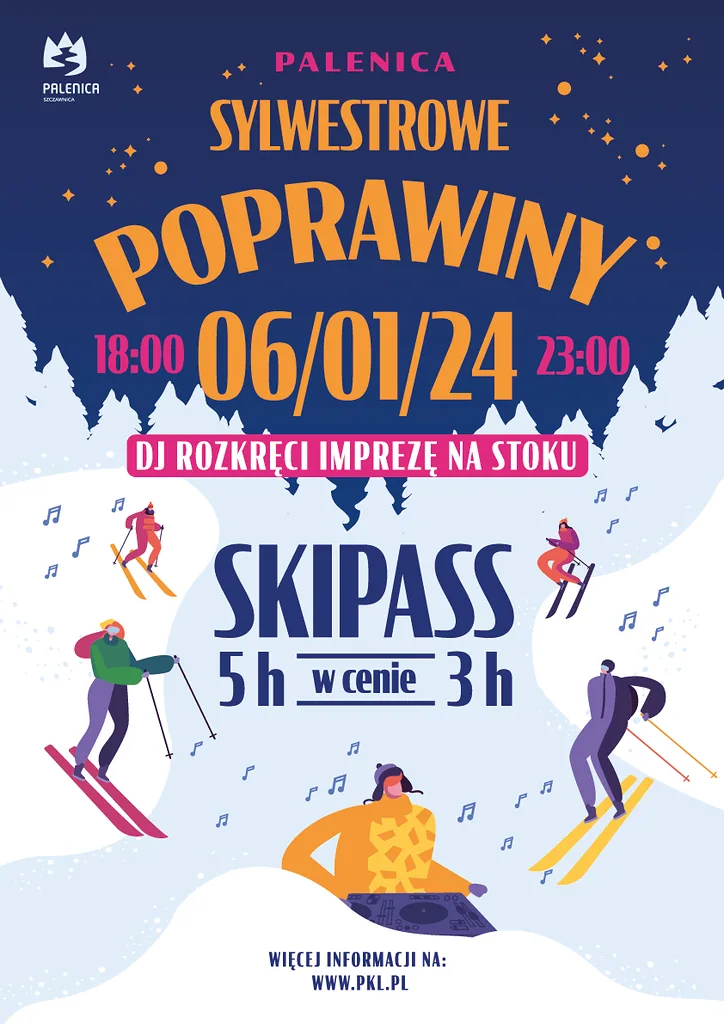 Sylwestrowe poprawiny na stoku w ośrodku PKL na Palenicy