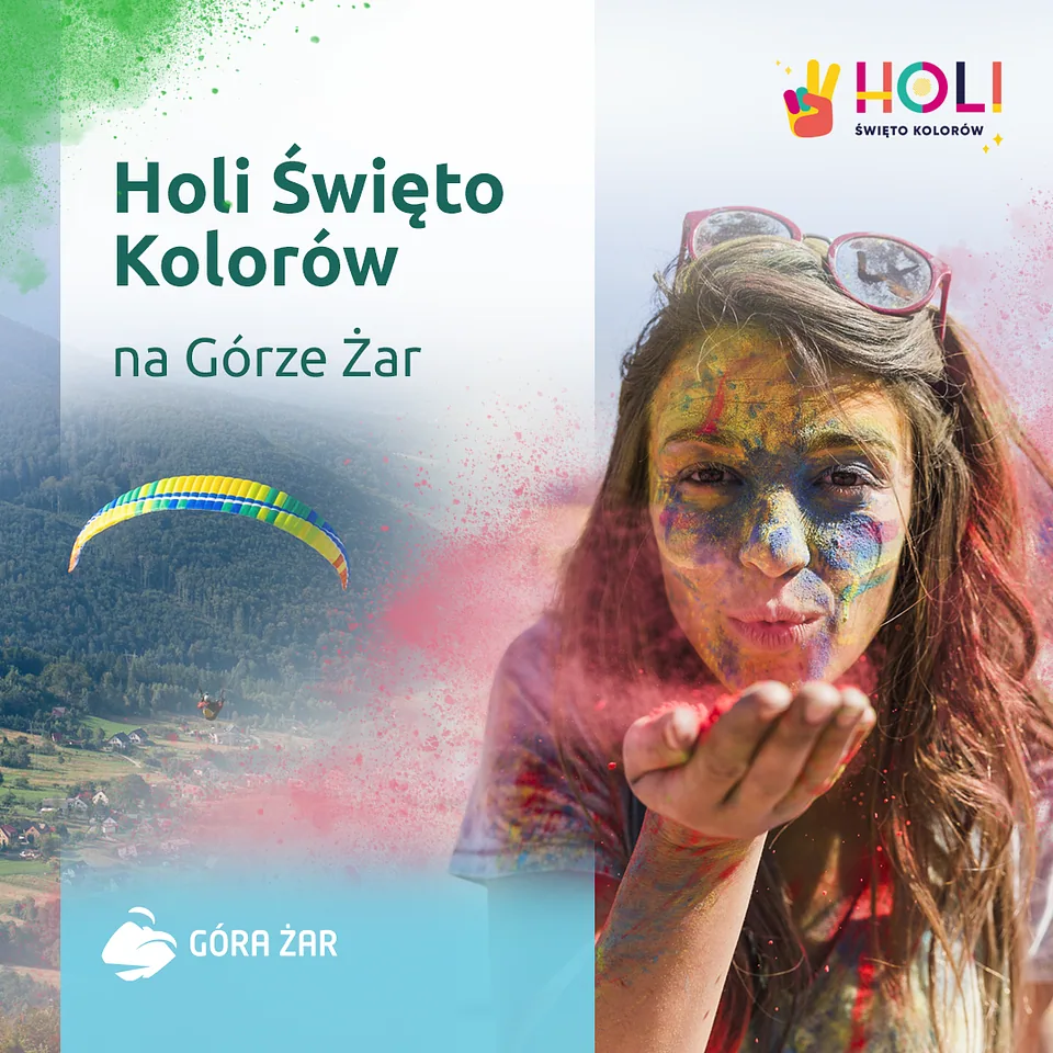 Holi festiwal na Górze Żar