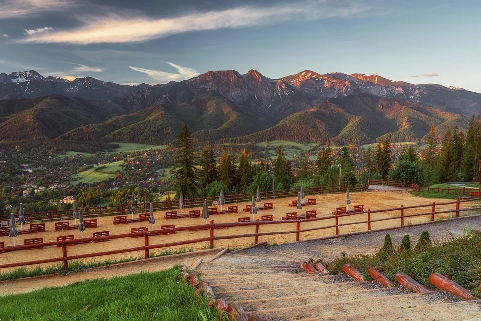 Gubałówka - plaża z widokiem na Tatry