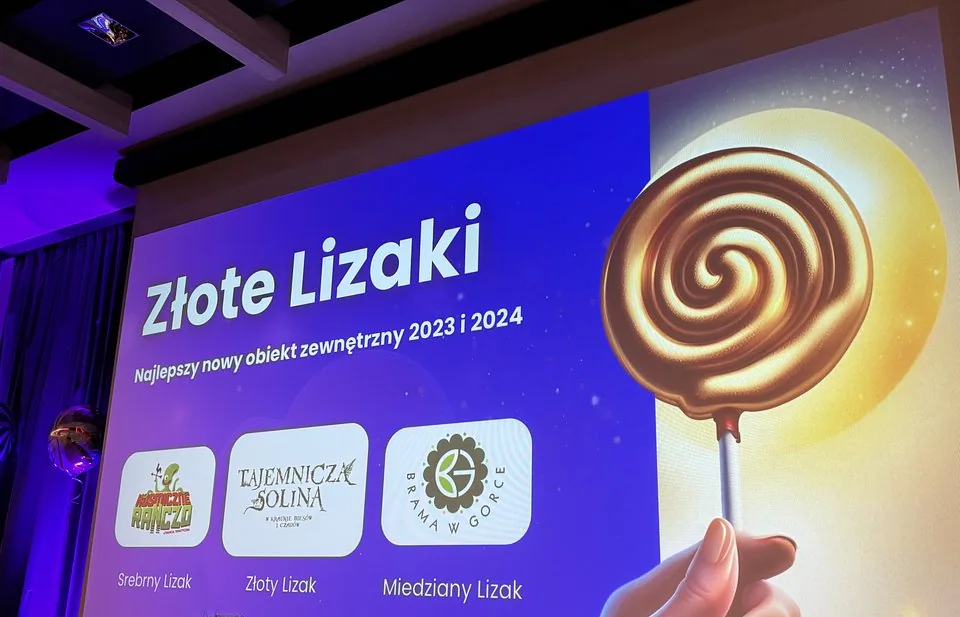 "Złote Lizaki" nagroda dla parku rozrywki Tajemnicza Solina