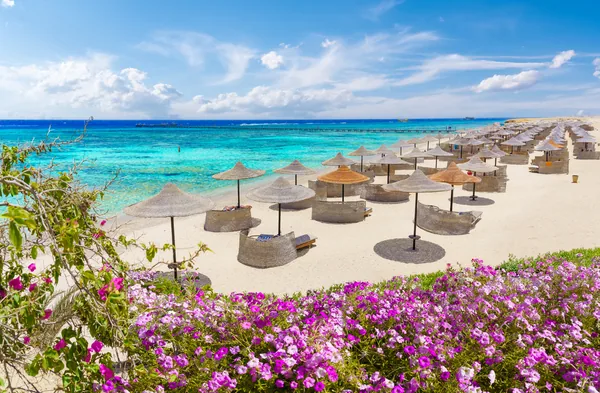 Landscape with three corners fayrouz beach in Marsa Alam, Egypt
