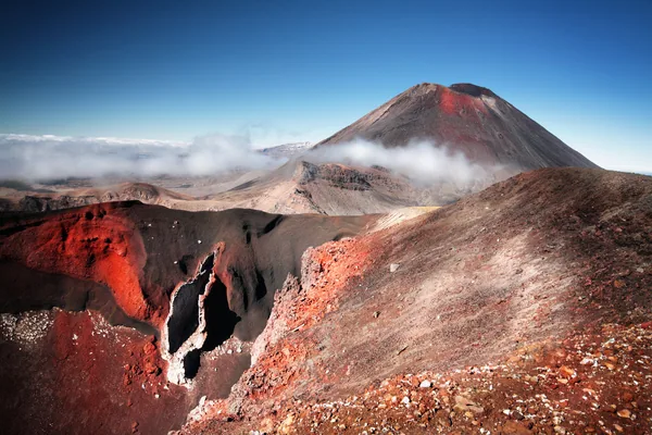 Mount Ngauruhoe (volcano) played Mount Doom in "Lords of the Rings" trilogy. Seen from Tongariro Alpine Crossing, which is said to be the most popular one day h