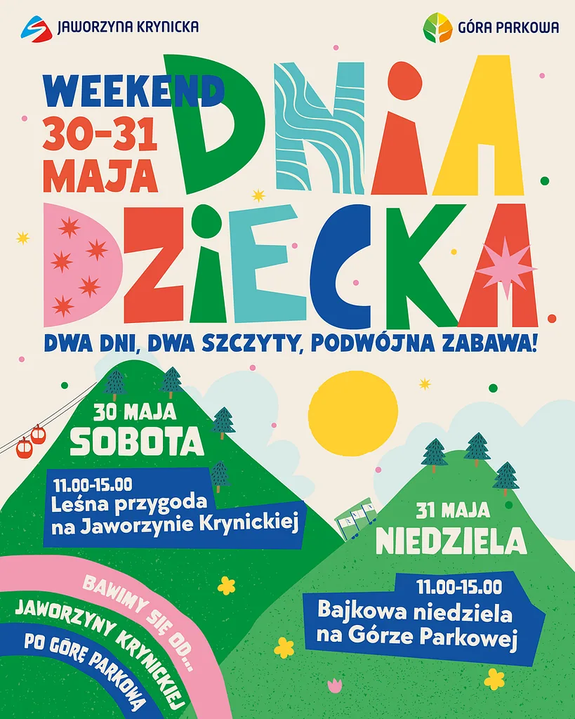 Dzień Dziecka na Jaworzynie Krynickiej i Górze Parkowej